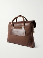 Bennett Winch - Cotton-Canvas and Full-Grain Leather Briefcase