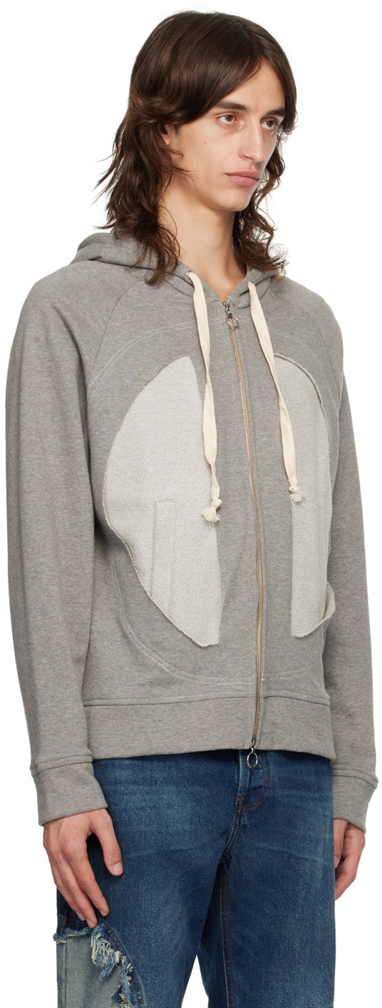 Edward Cuming Gray Lung Window Hoodie