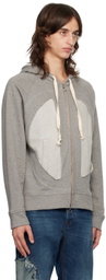 Edward Cuming Gray Lung Window Hoodie