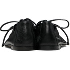 HEREU Black Plegada Shiny Oxfords