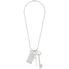 MM6 Maison Margiela Silver Charm Necklace