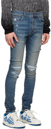 AMIRI Blue MX1 Distressed Jeans