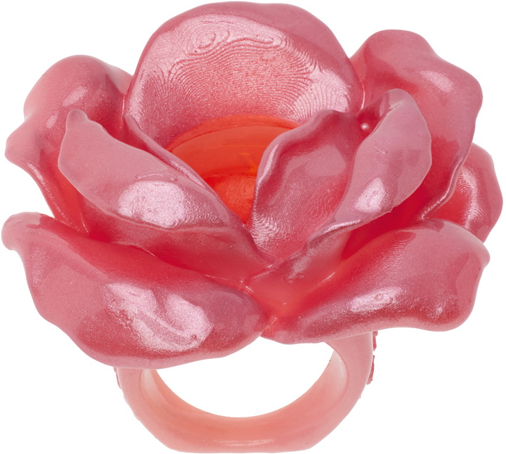 Photo: La Manso SSENSE Exclusive Pink & Orange Tetier Bijoux Edition Rose Ring