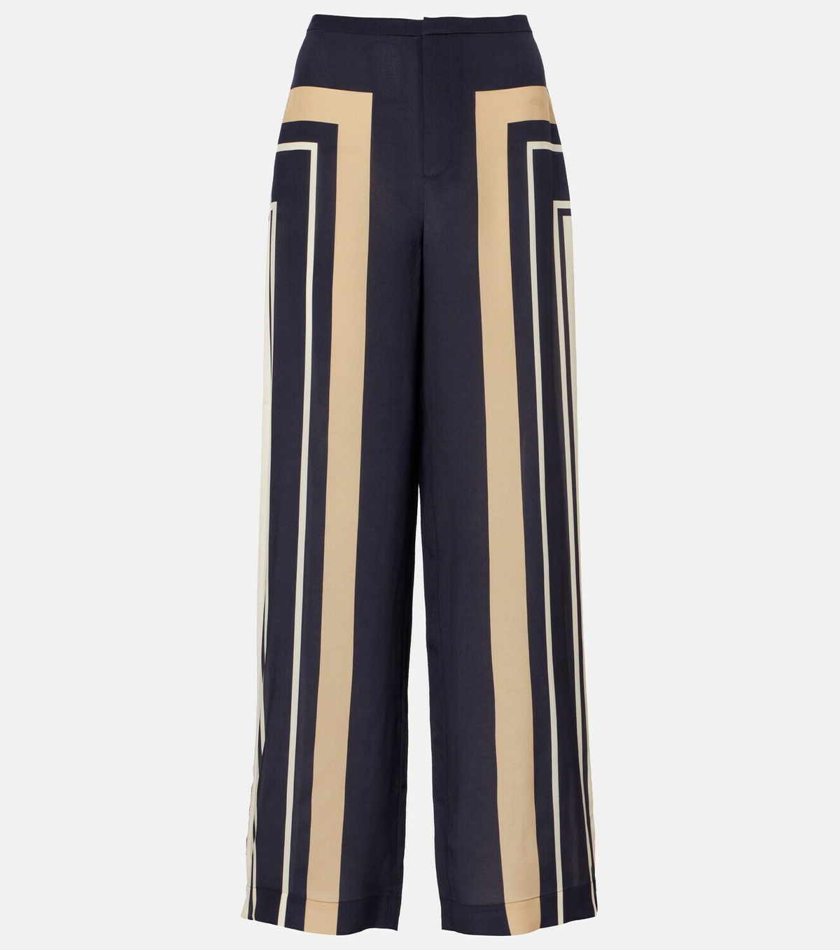 SIR Pietra printed silk wide-leg pants