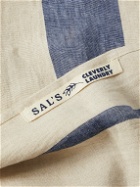 Cleverly Laundry - Set of Two Striped Linen Tea Towels
