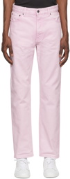 AMI Paris Pink Straight Fit Jeans