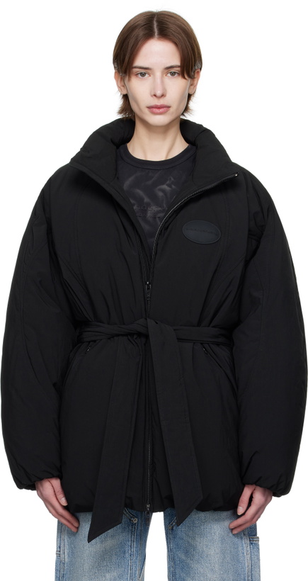 Photo: Alexander Wang Black Dome Logo Patch Down Jacket