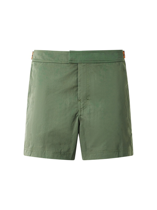 Photo: Zegna - Rio Straight-Leg Mid-Length Swim Shorts - Green