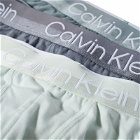 Calvin Klein Men's Hip Brief - 3 Pack in Blue/Grey/Dragon Fly