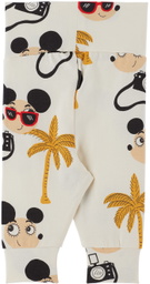 Mini Rodini Baby Off-White Ritzratz Leggings