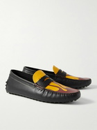 Moncler Genius - Palm Angels Tod's Gommino Printed Leather Driving Shoes - Black