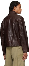Our Legacy Red Demon Leather Jacket