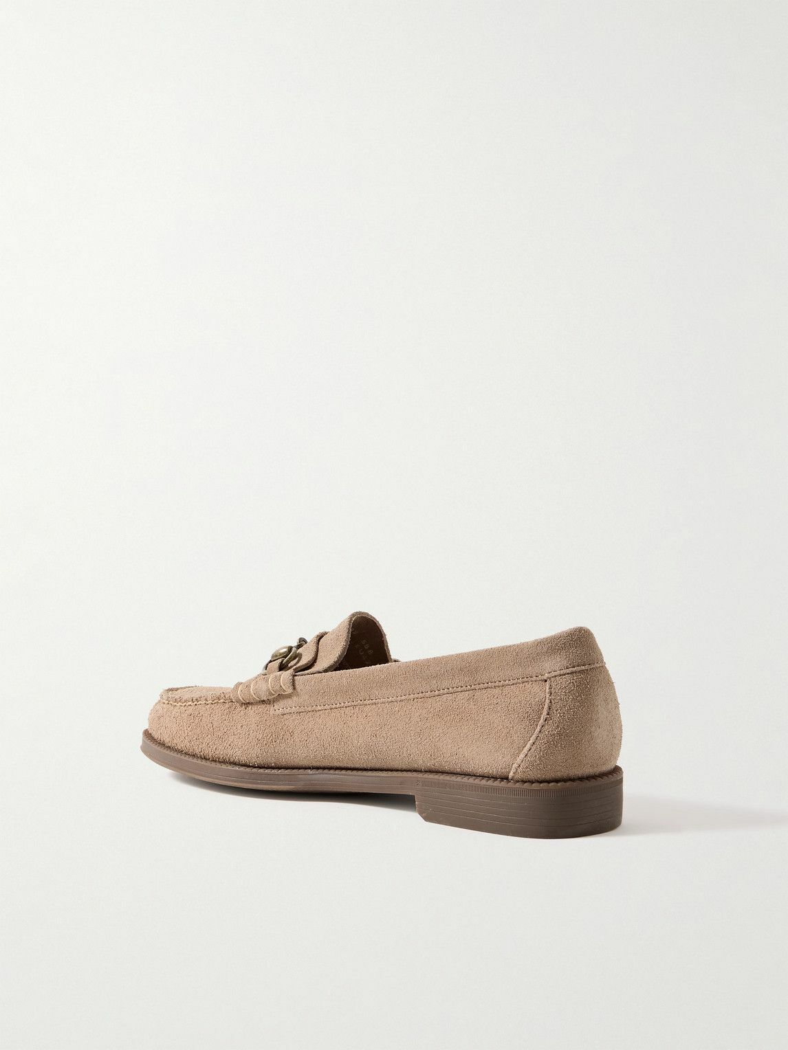 G.H. BASS - Weejuns Lincoln Embellished Suede Loafers - Neutrals