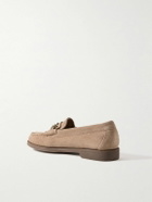 G.H. BASS - Weejuns Lincoln Embellished Suede Loafers - Neutrals