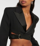 Dion Lee Buckle-detail cropped blazer