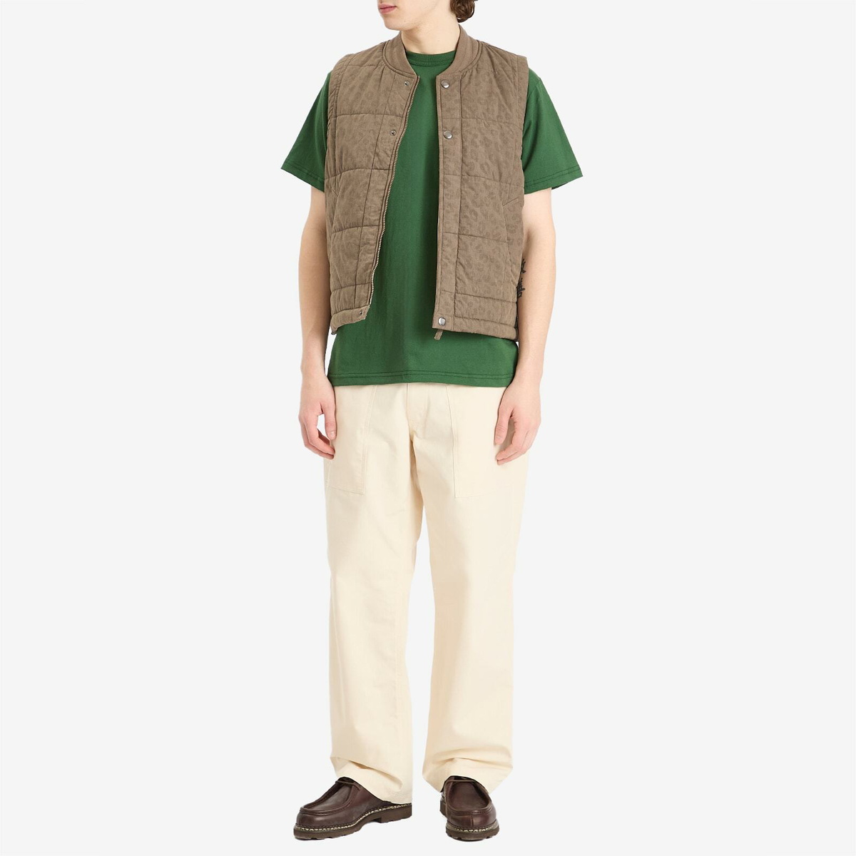 Randy's Garments Men's Logo Pocket T-Shirt in Dark Green
