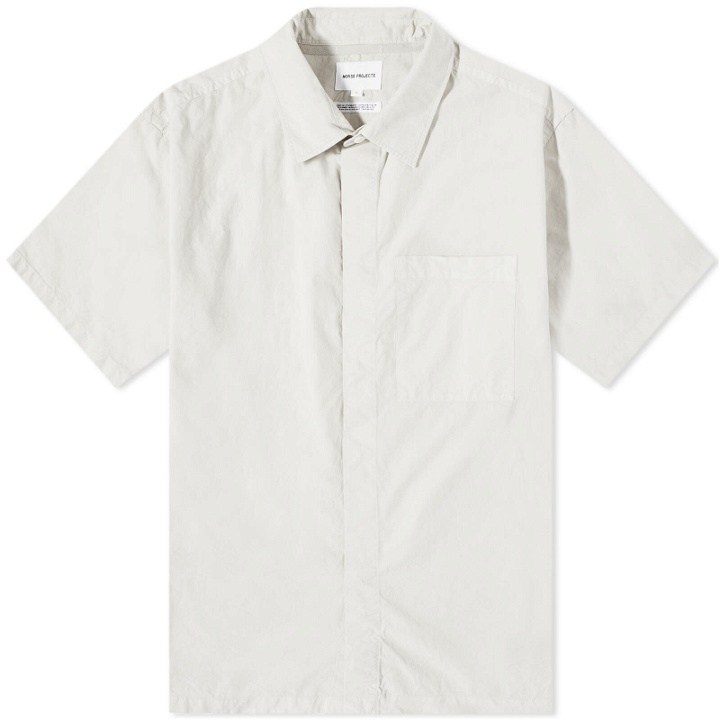 Photo: Norse Projects Men's Ivan Typewriter Shirt in Marble White
