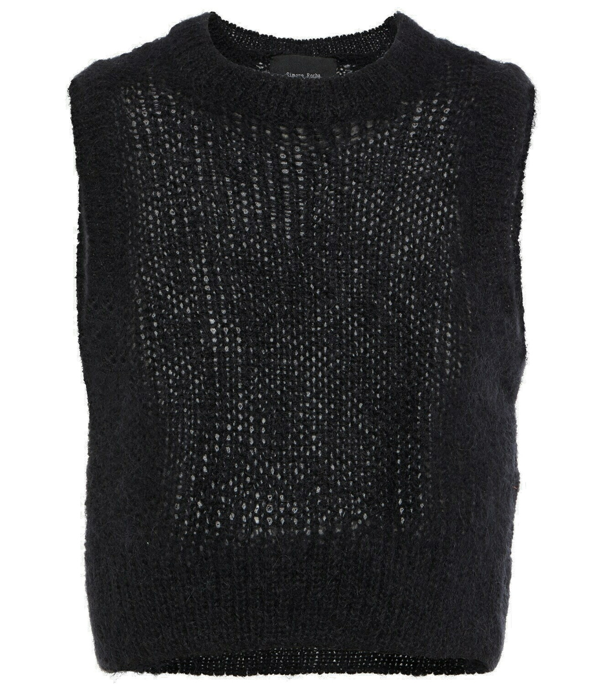 Simone Rocha - Openwork mohair-blend vest Simone Rocha