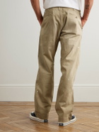 RRL - Straight-Leg Distressed Cotton-Twill Pants - Green