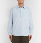 Arpenteur - Striped Cotton Half-Placket Shirt - Men - Blue
