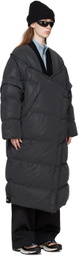 Templa Black Wrap Down Coat