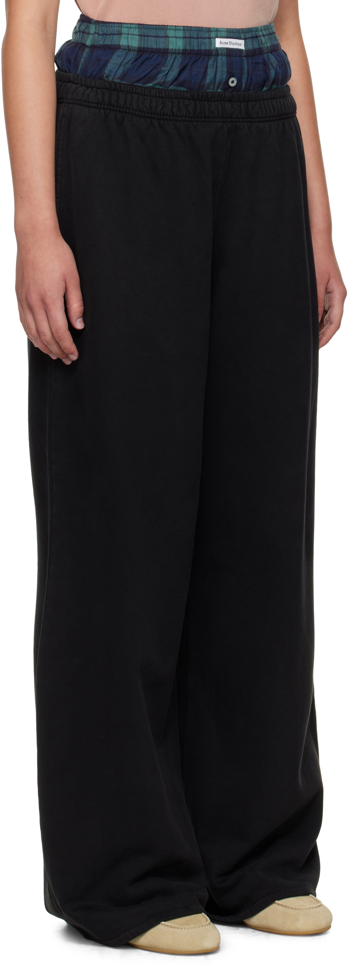 Acne Studios Black Layered Sweatpants