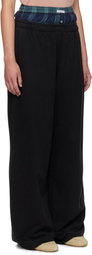 Acne Studios Black Layered Sweatpants