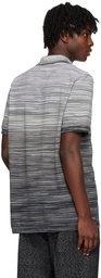 Missoni Gray Striped Polo