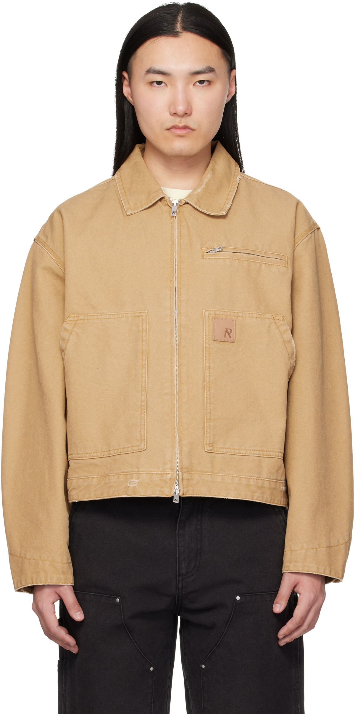 Represent Beige Heaton Workwear Jacket