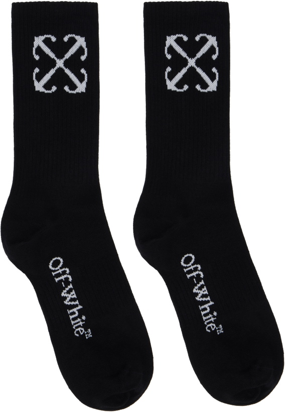 Photo: Off-White Black Arrow Mid Socks