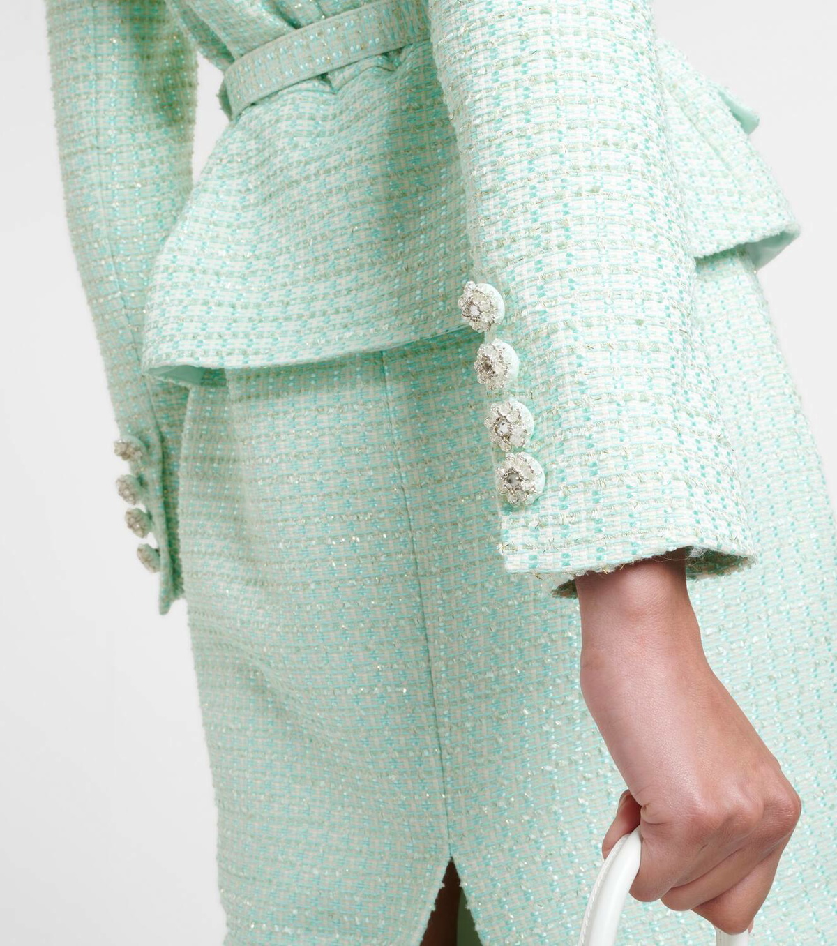 国内配送【SELF PORTRAIT】ブークル バンドゥ ミディドレス Boucle Dresses | Mini, Midi and Maxi Dresses – self-portrait-US