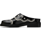 Simone Rocha Black Floral Lace Mule Loafers