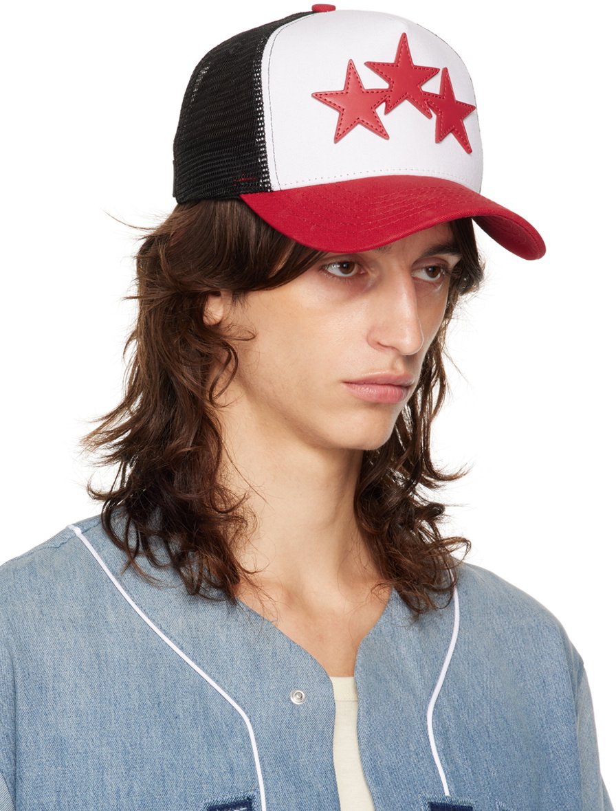 【希少】Amiri 3 STAR TRUCKER HAT キャップ AMIRI 3 STAR TRUCKER HAT | REVERSIBLE
