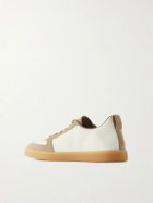 Church's - Repton Textured-Leather and Deerskin Sneakers - Neutrals