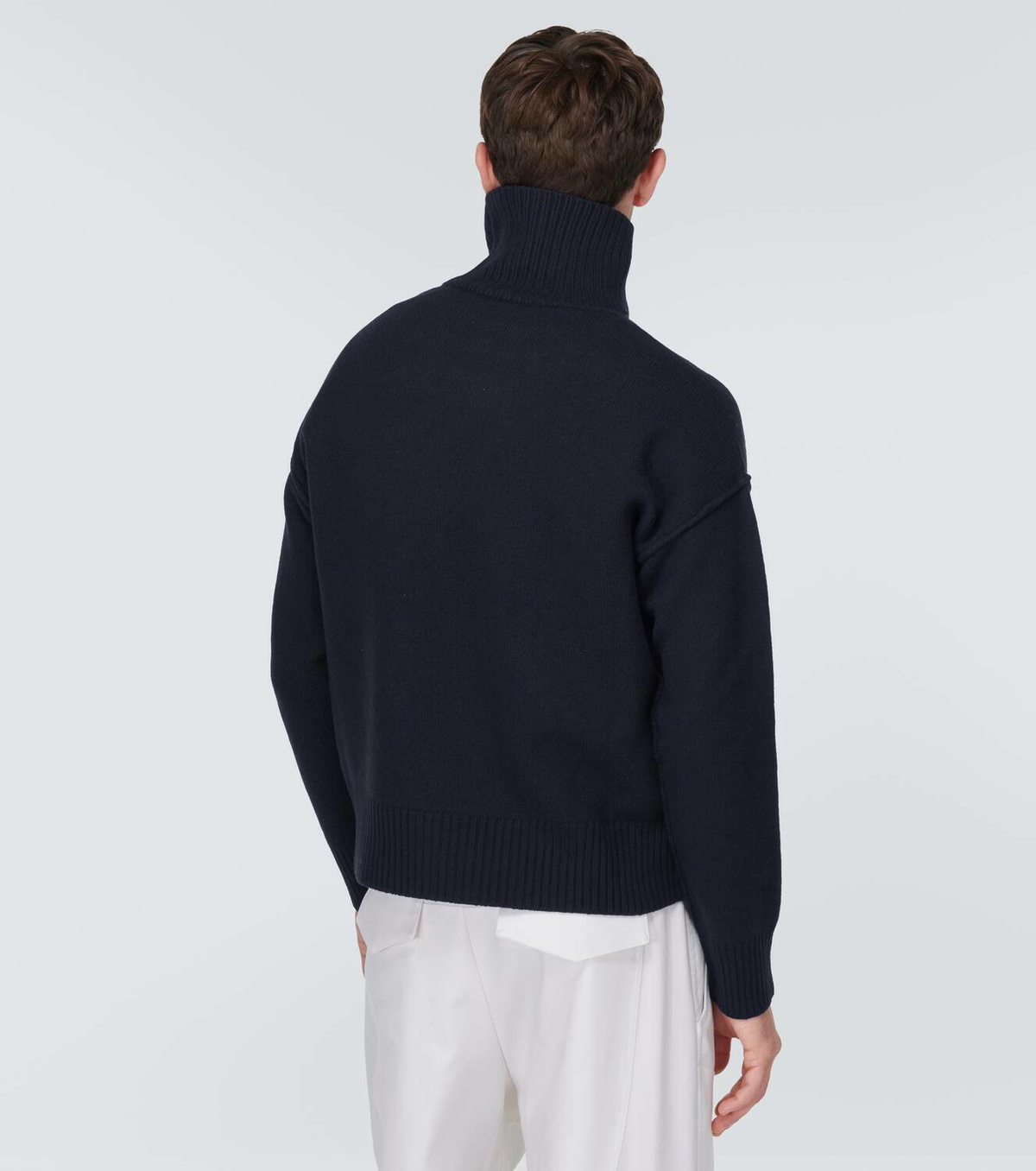 Ami Paris Ami de Cœur wool turtleneck sweater