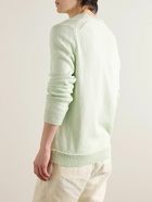 Zegna - Organic Cotton and Silk-Blend Sweater - Green