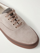 Brunello Cucinelli - Suede Sneakers - Brown