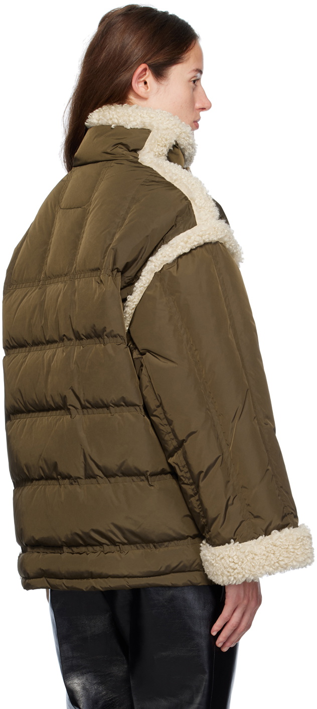 Stand Studio Khaki Dorothy Faux-Shearling Down Jacket Stand Studio