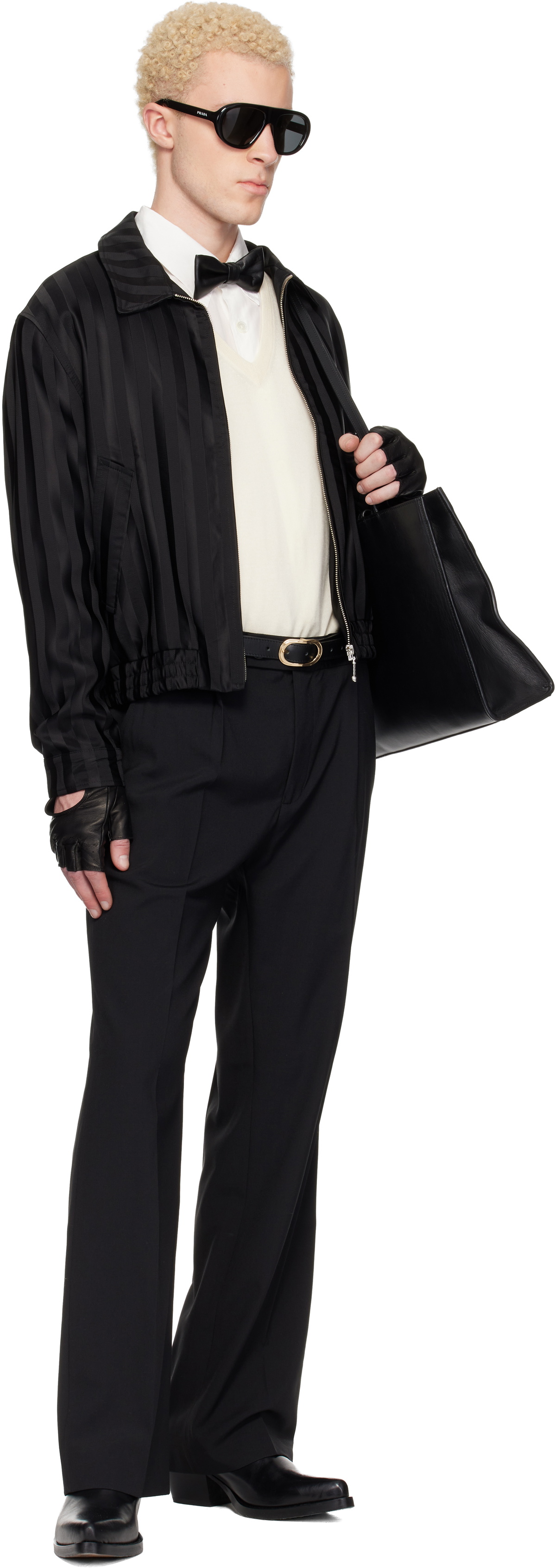 Ernest W. Baker Black Harrington Jacket