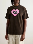 Stray Rats - Logo-Print Cotton-Jersey T-Shirt - Brown
