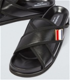 Thom Browne 4-Bar embellished leather sandals
