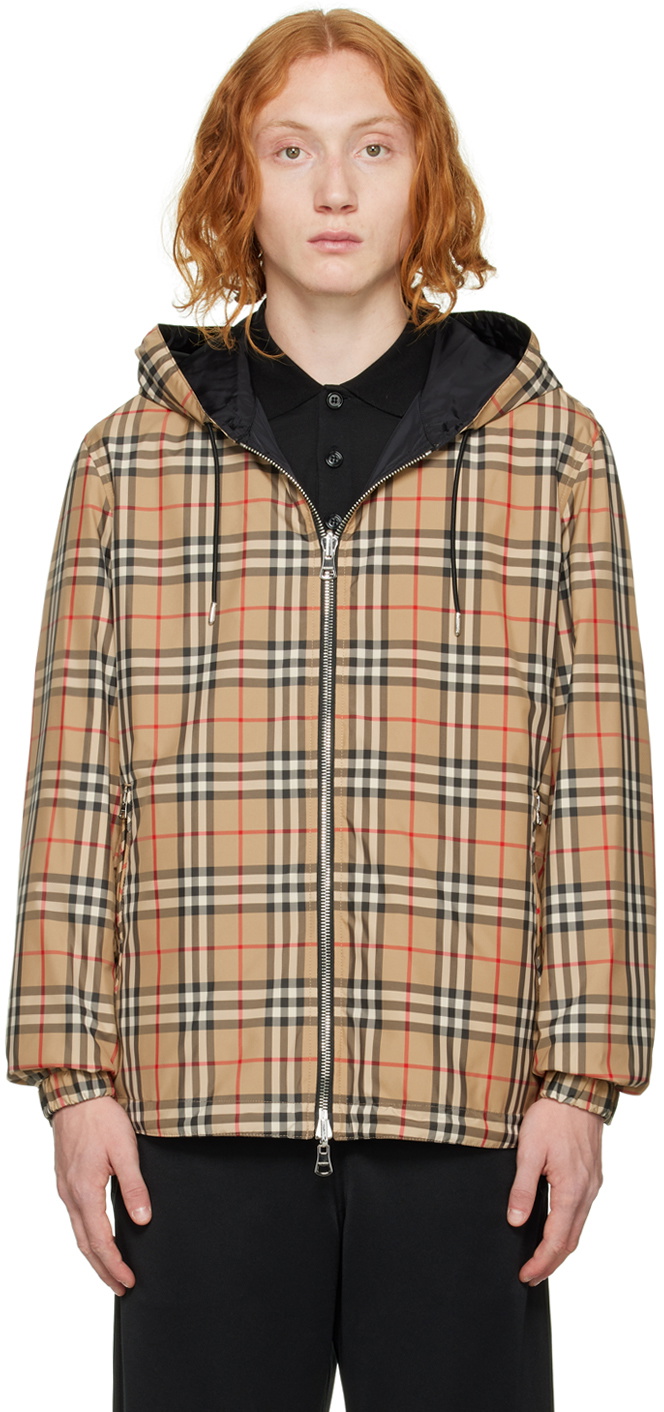 Burberry Beige Stretton Reversible Jacket Burberry