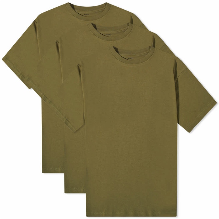 Photo: WTAPS Men's Skivvies T-Shirt - 3-Pack in Olive Drab