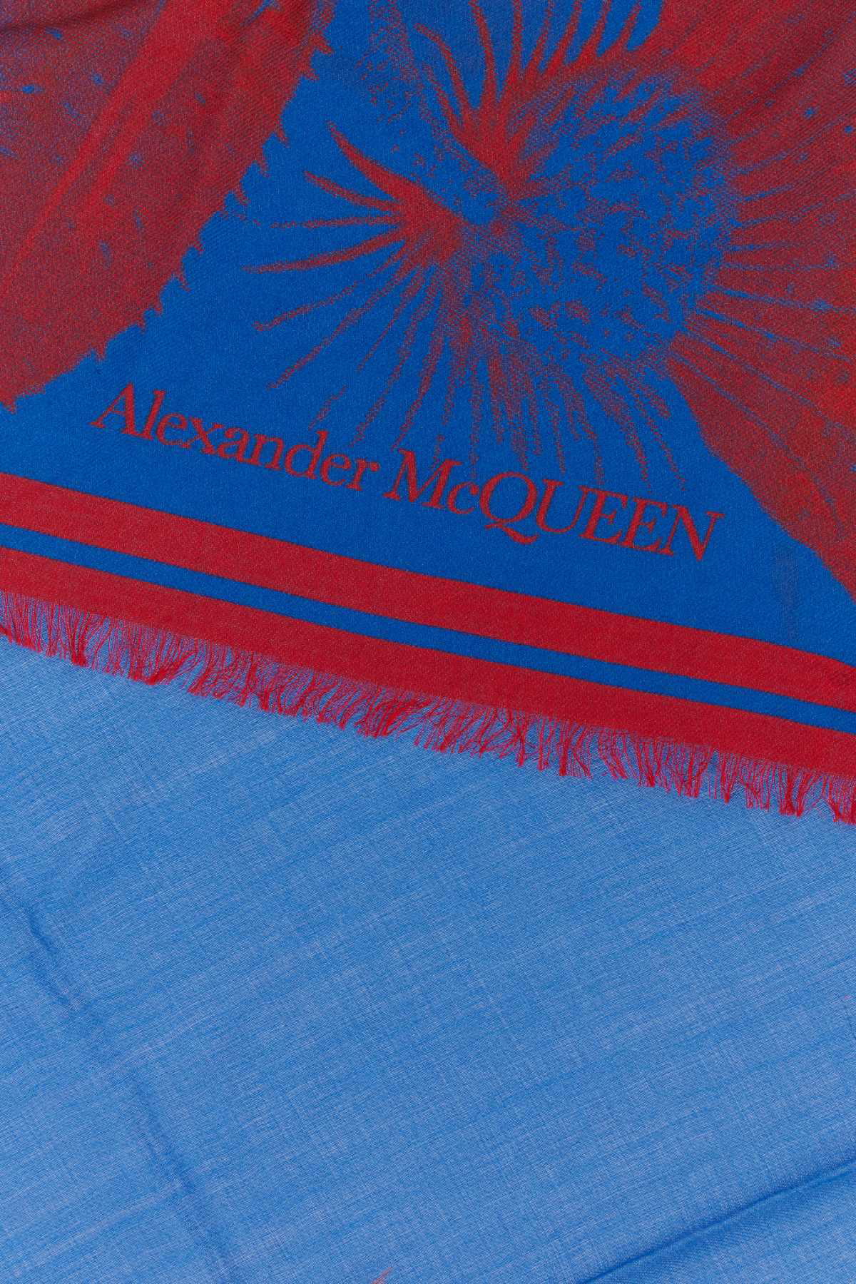 Alexander McQueen Embroidered Wool Scarf Alexander McQueen