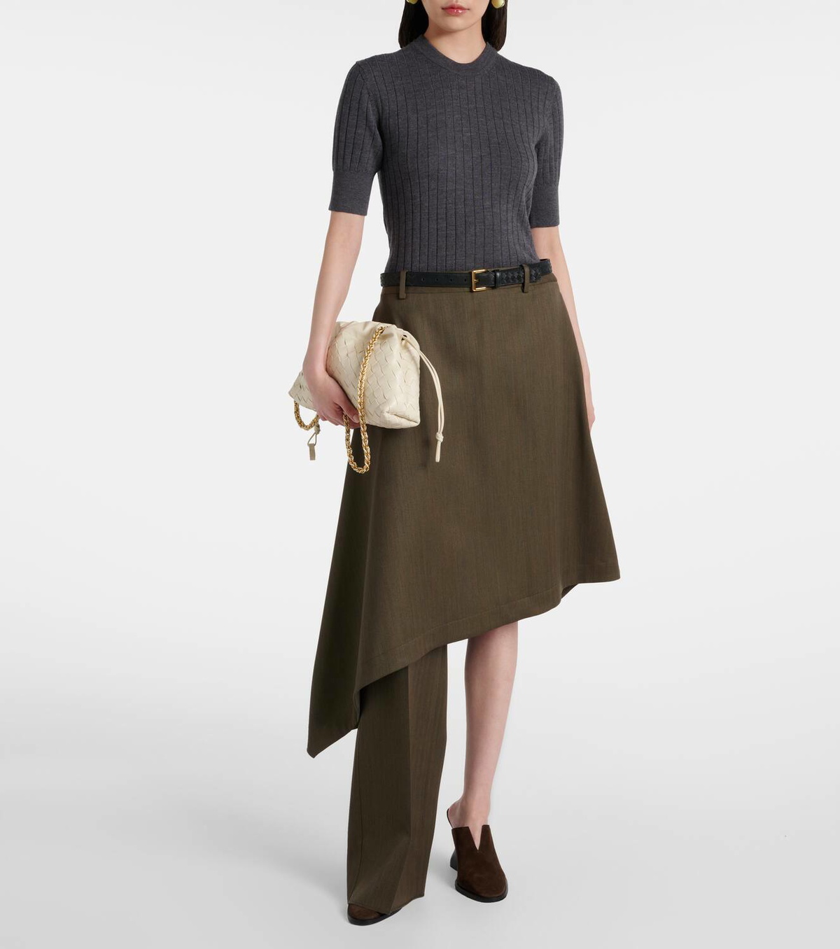 Bottega Veneta Soirée Medium leather shoulder bag Bottega Veneta