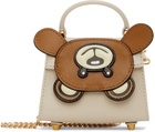 Moschino Beige Mini Teddy Bear Shoulder Bag