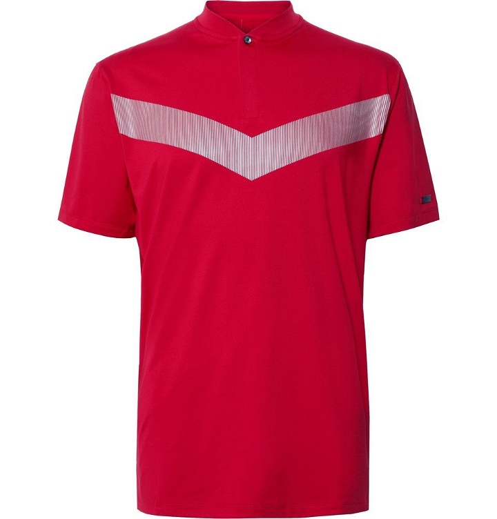 Photo: Nike Golf - Tiger Woods Vapor Printed Dri-FIT Polo Shirt - Red