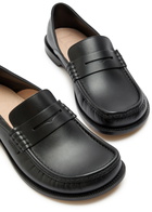 Loewe Campo Leather Loafers Black