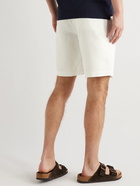 Orlebar Brown - Rene Straight-Leg Cotton and Linen-Blend Drawstring Shorts - White