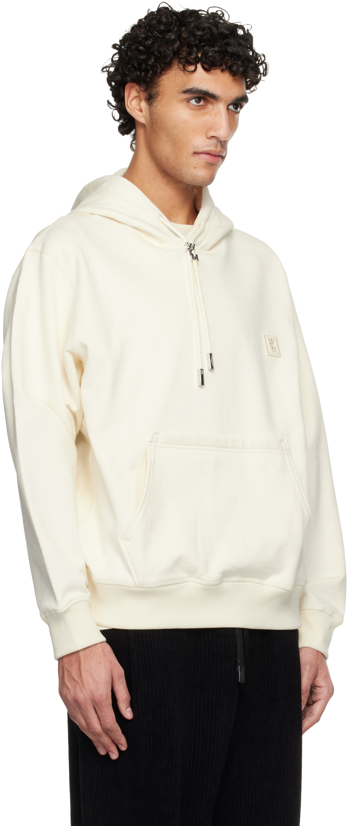 WOOYOUNGMI Off-White Back Logo Hoodie